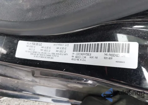 2015 Chrysler 200 Limited z USA, uszkodzony, nr VIN 1C3CCCAB3FN759618